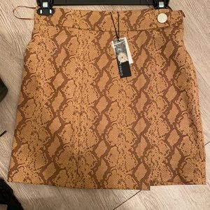 New skirt with tags animal print